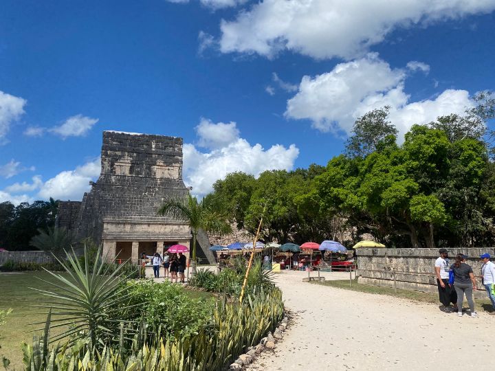 digital nomad at Chichen Itza